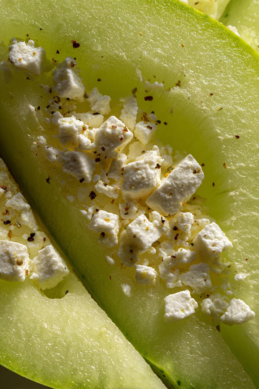 feta melonen salat - detail 1