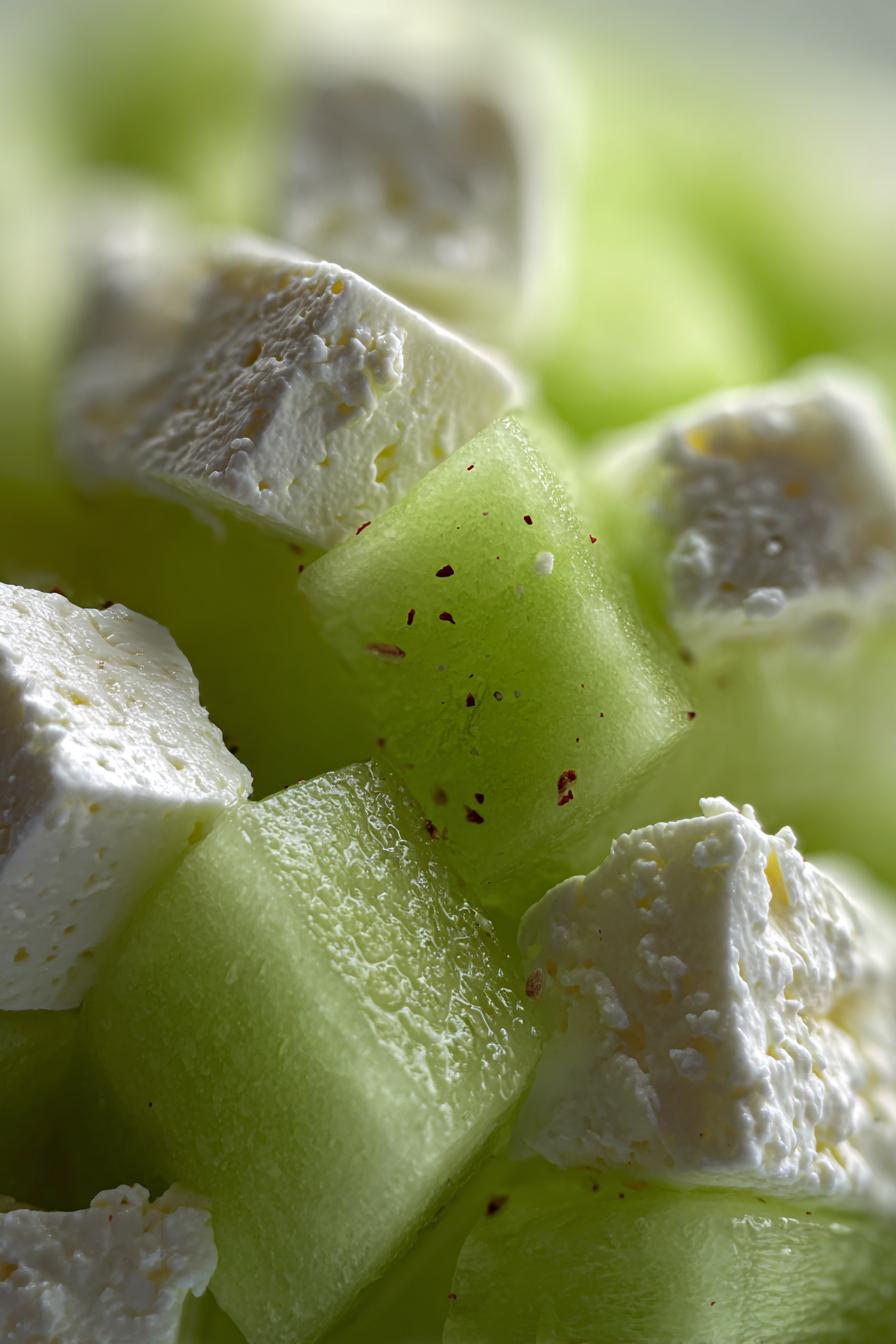 feta melonen salat - detail 2
